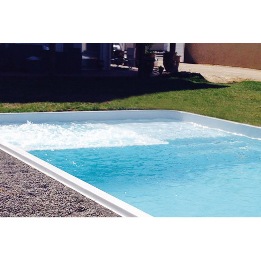 Coque de piscine rectangulaire avec balnéo modèle CANNES85